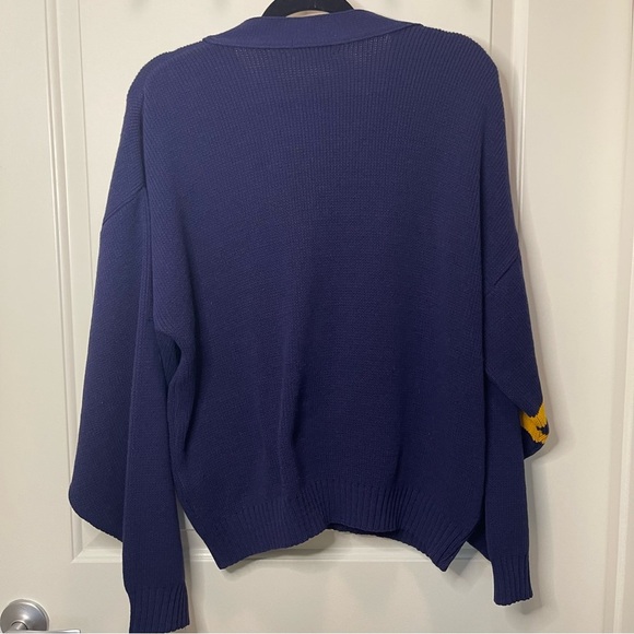 RARE Vintage McDonald’s Club II Blue Cardigan 1980s Size M - Picture 3 of 4